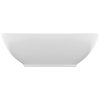  ovális matt fehér kerámia luxus mosdókagyló 40 x 33 cm