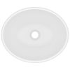  ovális matt fehér kerámia luxus mosdókagyló 40 x 33 cm