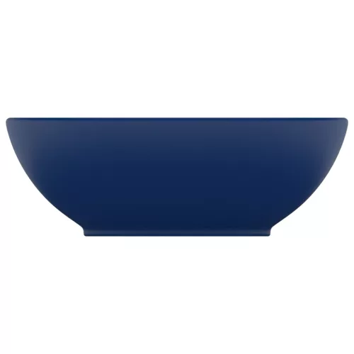  ovális matt sötétkék kerámia luxus mosdókagyló 40 x 33 cm