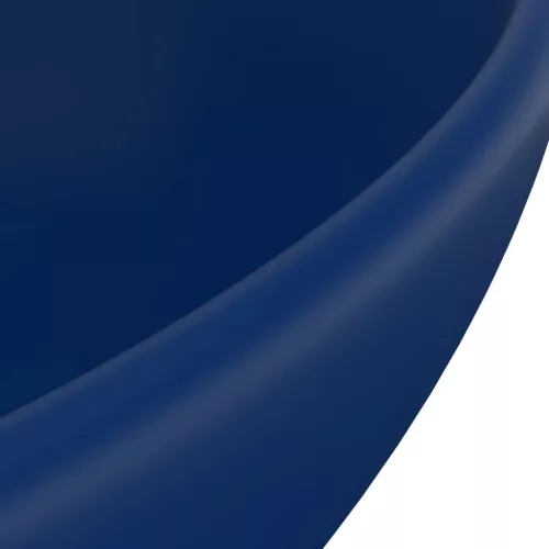  ovális matt sötétkék kerámia luxus mosdókagyló 40 x 33 cm