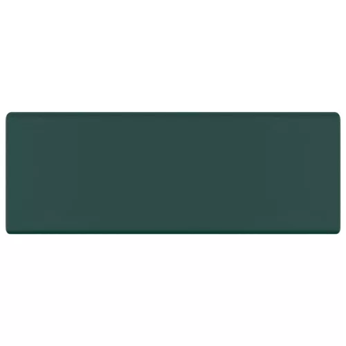  négyszög alakú matt sötétzöld kerámia mosdókagyló túlfolyóval 41 x 41 cm