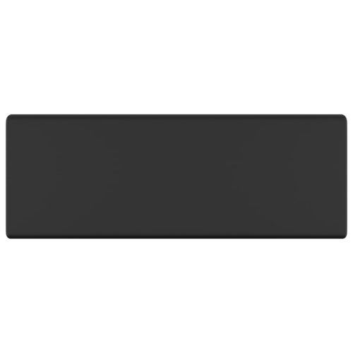  négyszög alakú matt fekete kerámia mosdókagyló túlfolyóval 41 x 41 cm