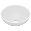  kerek matt fehér kerámia luxus mosdókagyló 32,5 x 14 cm