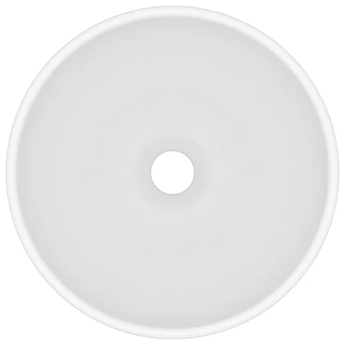  kerek matt fehér kerámia luxus mosdókagyló 32,5 x 14 cm