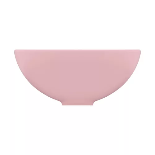  kerek matt rózsaszín kerámia luxus mosdókagyló 32,5 x 14 cm