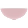  kerek matt rózsaszín kerámia mosdókagyló