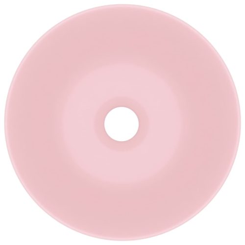  kerek matt rózsaszín kerámia mosdókagyló