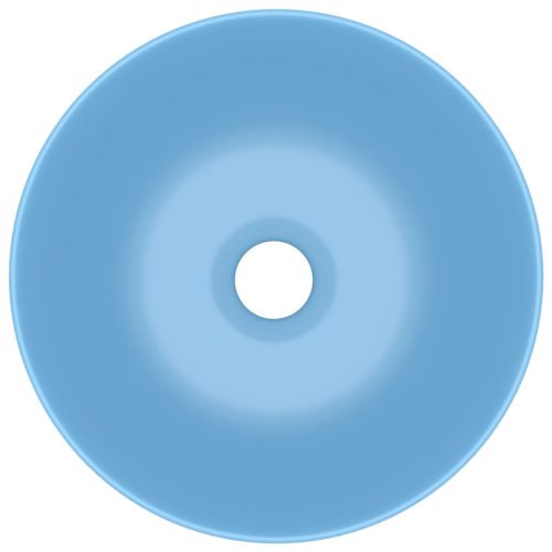  kerek matt világoskék kerámia mosdókagyló