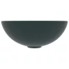  kerek matt sötétzöld kerámia mosdókagyló