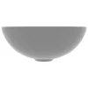  kerek matt világosszürke kerámia mosdókagyló