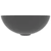  kerek matt sötétszürke kerámia mosdókagyló