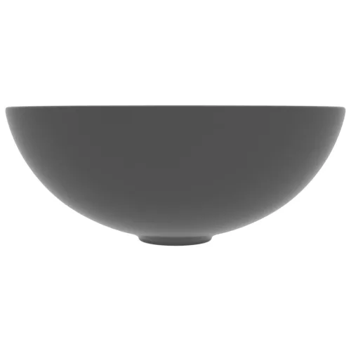  kerek matt sötétszürke kerámia mosdókagyló