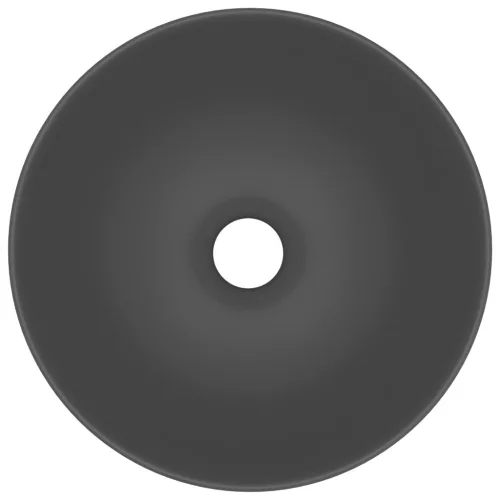 kerek matt sötétszürke kerámia mosdókagyló
