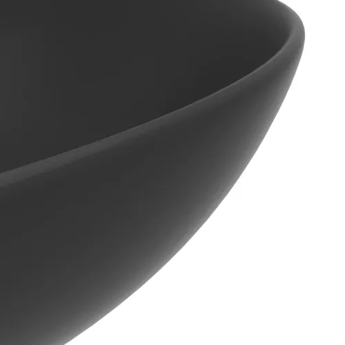  kerek matt sötétszürke kerámia mosdókagyló