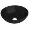  kerek matt fekete kerámia mosdókagyló