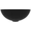  kerek matt fekete kerámia mosdókagyló