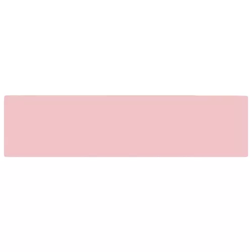  matt rózsaszín kerámia mosdókagyló túlfolyóval