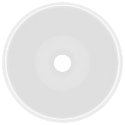  kerek matt fehér kerámia luxus mosdókagyló 40 x 15 cm