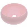  kerek matt rózsaszín kerámia luxus mosdókagyló 40 x 15 cm