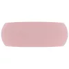  kerek matt rózsaszín kerámia luxus mosdókagyló 40 x 15 cm