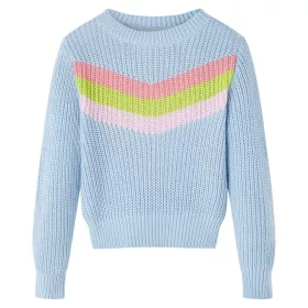 Gyerek pulóver kötött kék 128