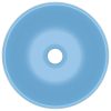  kerek matt világoskék kerámia luxus mosdókagyló 40 x 15 cm