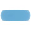  kerek matt világoskék kerámia luxus mosdókagyló 40 x 15 cm