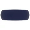  kerek matt sötétkék kerámia luxus mosdókagyló 40 x 15 cm