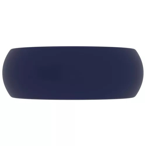  kerek matt sötétkék kerámia luxus mosdókagyló 40 x 15 cm