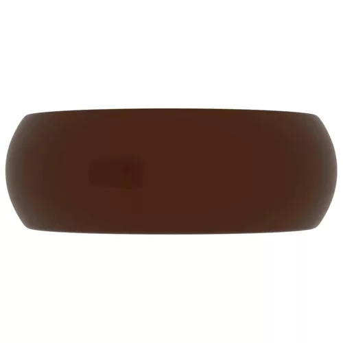  kerek matt sötétbarna kerámia luxus mosdókagyló 40 x 15 cm