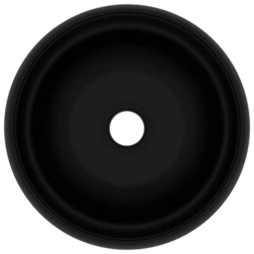  kerek matt fekete kerámia luxus mosdókagyló 40 x 15 cm