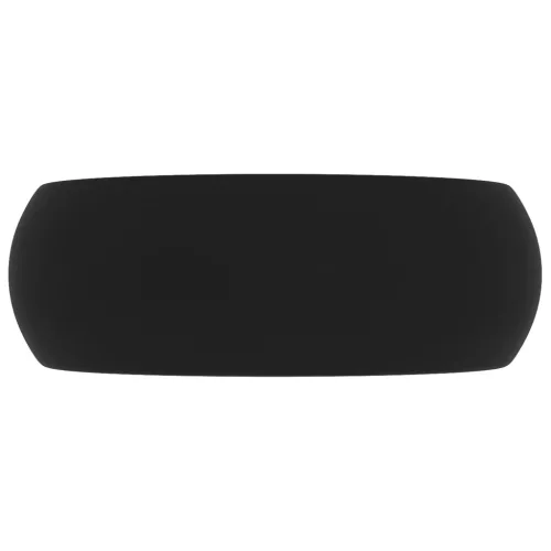  kerek matt fekete kerámia luxus mosdókagyló 40 x 15 cm