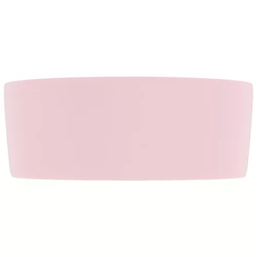  kerek matt rózsaszín kerámia luxus mosdókagyló 40 x 15 cm