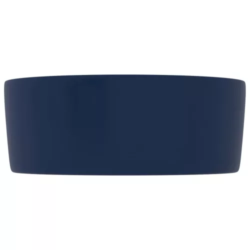  kerek matt sötétkék kerámia luxus mosdókagyló 40 x 15 cm