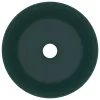  kerek matt sötétzöld kerámia luxus mosdókagyló 40 x 15 cm