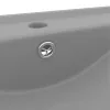 matt világosszürke kerámia luxus mosdó csapfurattal 60 x 46 cm