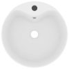  matt fehér luxus kerámia mosdókagyló túlfolyóval 36 x 13  cm