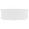  matt fehér luxus kerámia mosdókagyló túlfolyóval 36 x 13  cm