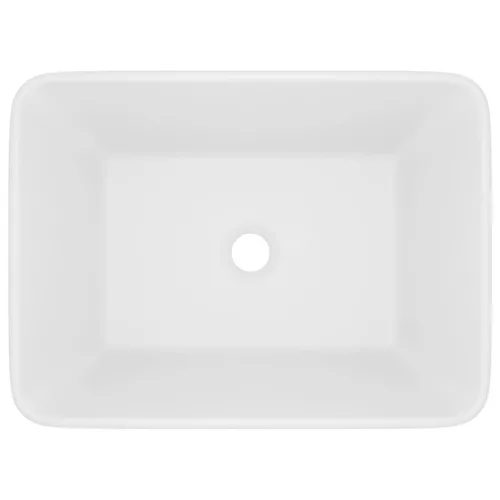  matt fehér kerámia luxus mosdókagyló 41x30x12 cm