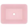  matt rózsaszín kerámia luxus mosdókagyló 41x30x12 cm
