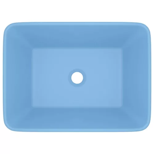  matt világoskék kerámia luxus mosdókagyló 41x30x12 cm