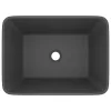  matt sötétszürke kerámia luxus mosdókagyló 41x30x12 cm
