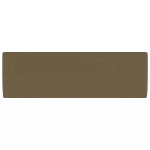  matt krémszínű kerámia luxus mosdókagyló 41x30x12 cm