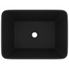  matt fekete kerámia luxus mosdókagyló 41x30x12 cm