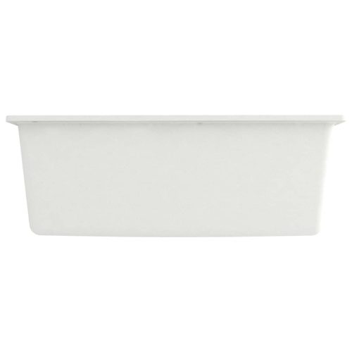  fehér gránit konyhai mosogatótálca túlfolyóval