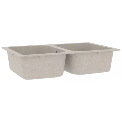  Konyhai mosogató Bézs 76 x 48 x 30 cm Vízjáték és gyanta