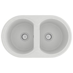  Konyhai mosogató Fehér 78 x 47 x 20.5 cm Gránit