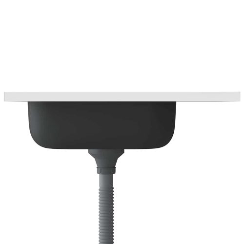  ezüst rozsdamentes acél lefolyós konyhamosogató 600x500x155 mm