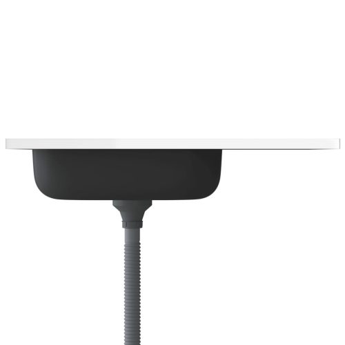  ezüst rozsdamentes acél lefolyós konyhamosogató 800x500x155 mm