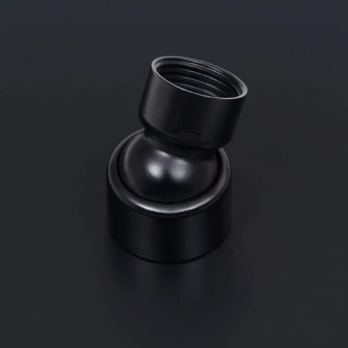  fekete négyszögletes rozsdamentes acél esőztető zuhanyfej 30x20 cm 